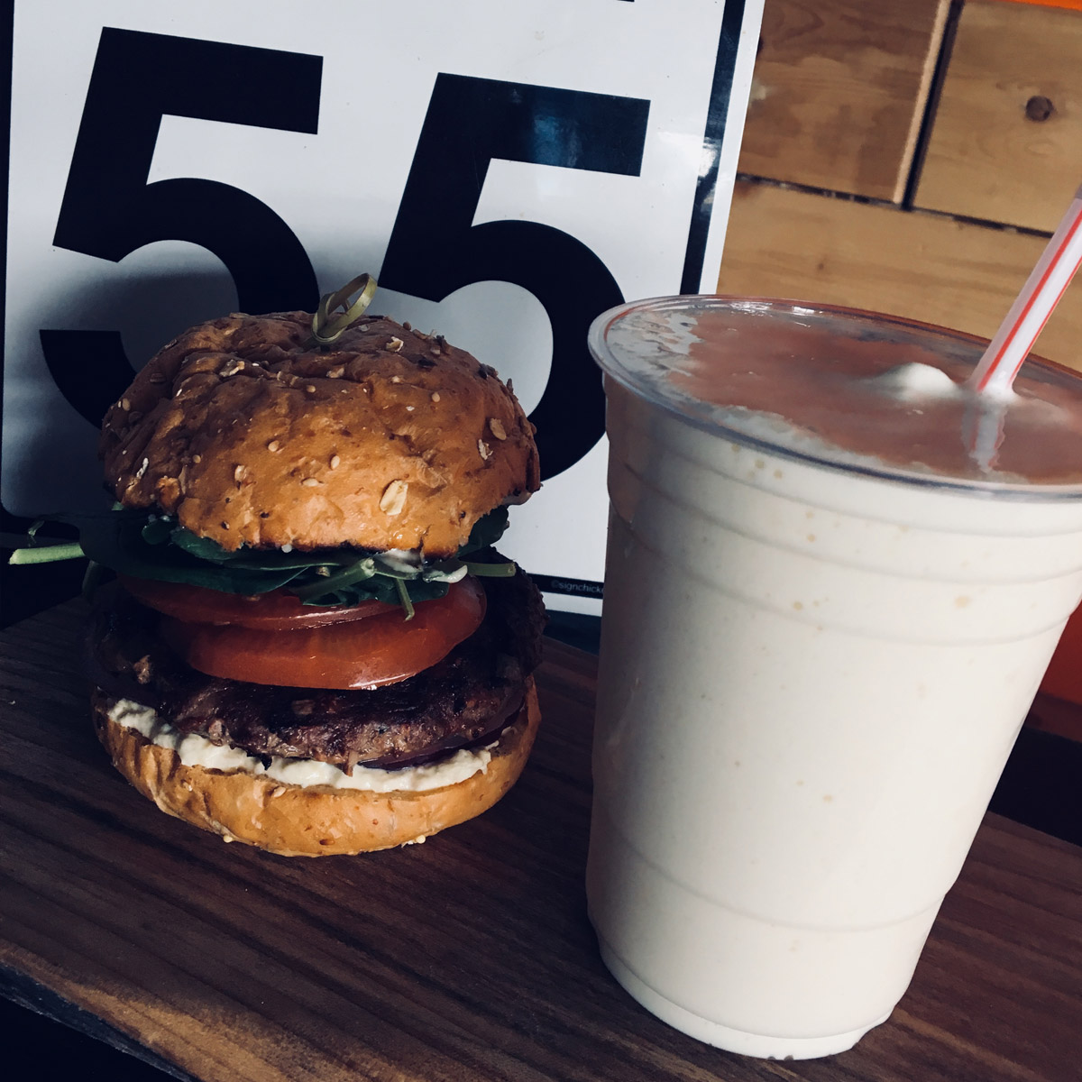 Handmade Root Beer and Big Meaty Burgers.